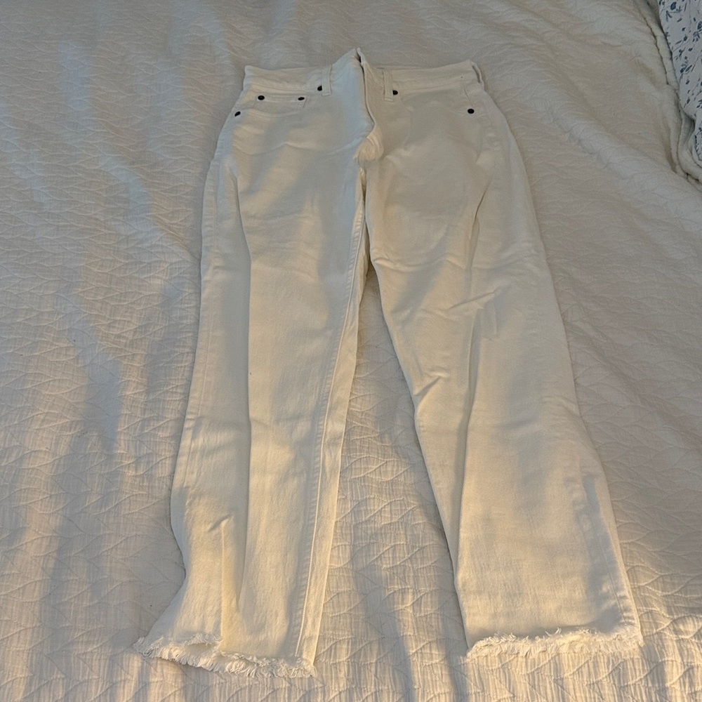 Abercrombie & Fitch ankle straight ultra high jeans